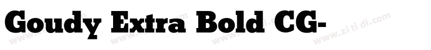Goudy Extra Bold CG字体转换